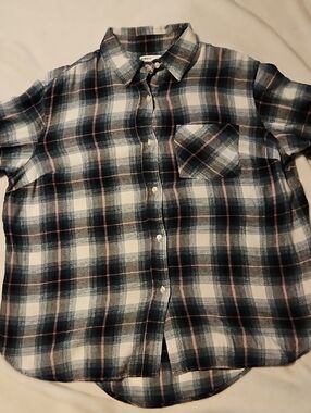 Sonoma Plaid Button-Down Shirt in Blue, White & Pink